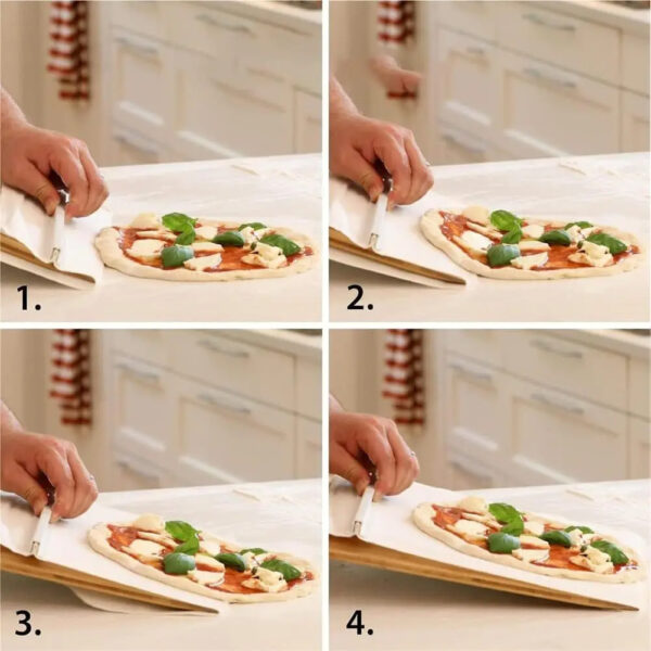 Kitchen Gadgets Sliding Pizza Shovel Non Stick Pizza Smooth Cutting Board Storage Transfer Board Kitchen Baking Tool - Image 8