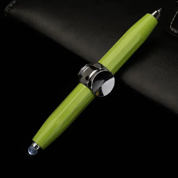 Creative Multi-Function LED Pen Spinning Decompression Gyro Metal Ballpoint Pen Fashion Office School Supplies Writing Pens - Image 8