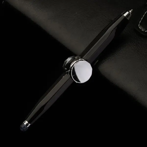 Creative Multi-Function LED Pen Spinning Decompression Gyro Metal Ballpoint Pen Fashion Office School Supplies Writing Pens - Image 5