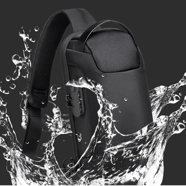 Waterproof USB Anti-theft Bag Men Oxford Crossbody Shoulder Bag Sling Multifunction Short Travel Messenger Chest Pack - Image 3